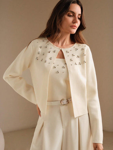 Blouse manches longues avec strass