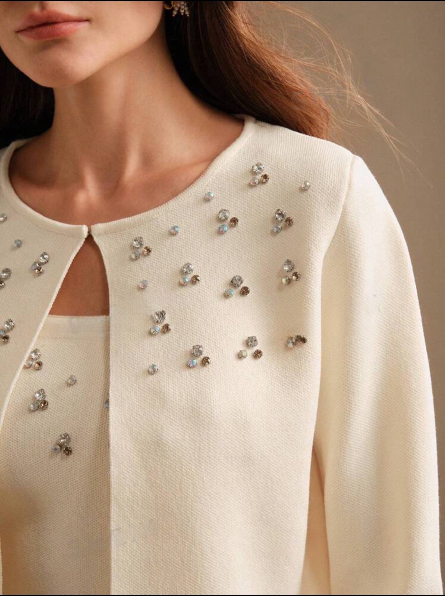 Blouse manches longues avec strass