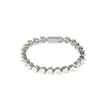 Bracelet avec pierres de zircone, plaqué or 18 carats